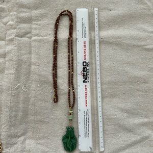 Hand beaded Koi fish necklace